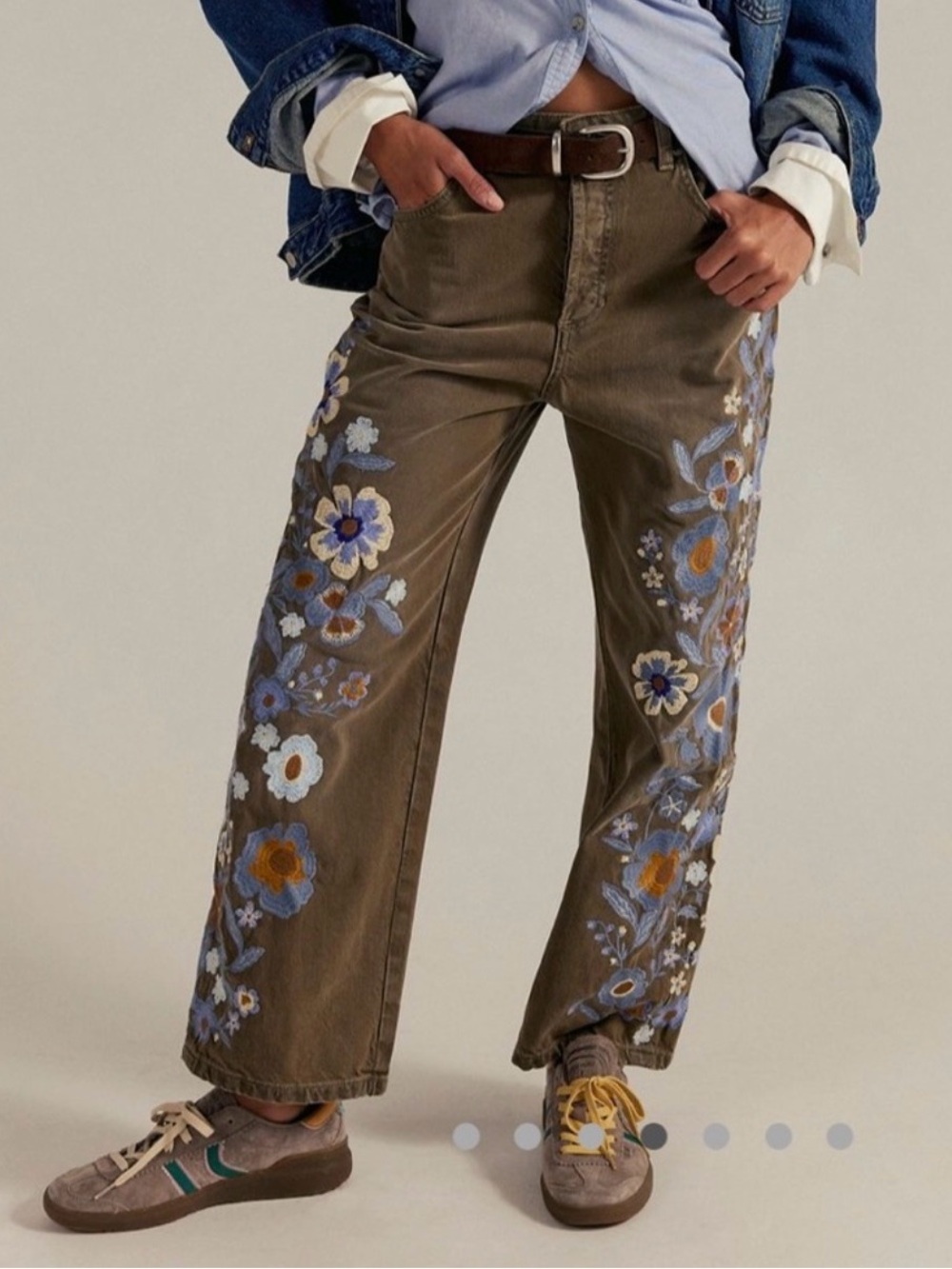 We The Free Willow Floral Wide-Leg Jeans - Picture 3 of 4